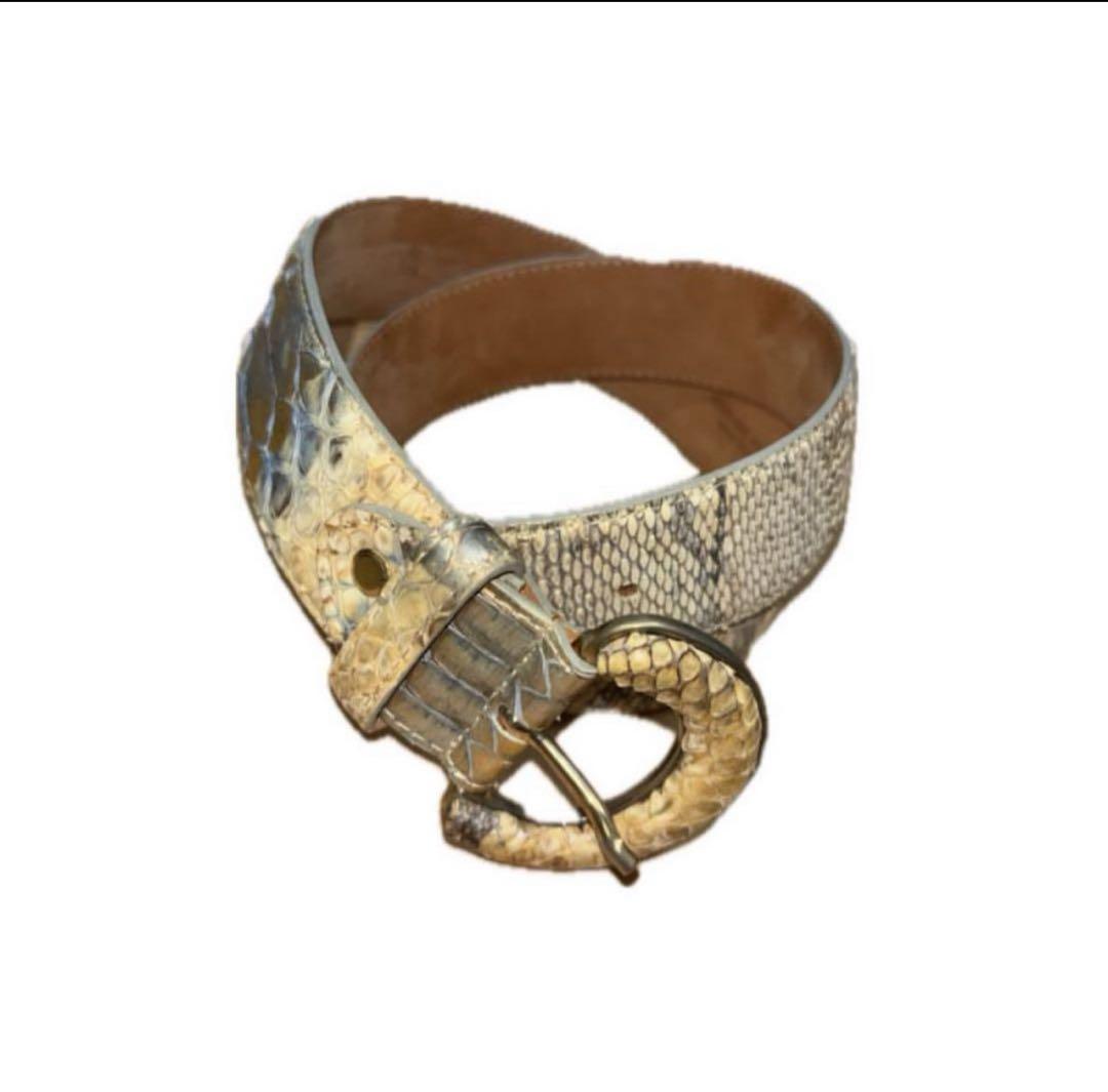 Y2K 00s 裏原宿 Made in Italyベルト oopsclosing y2kベルト ストリート モノクロレジェンドRIPデザイン 111cm ホワイト