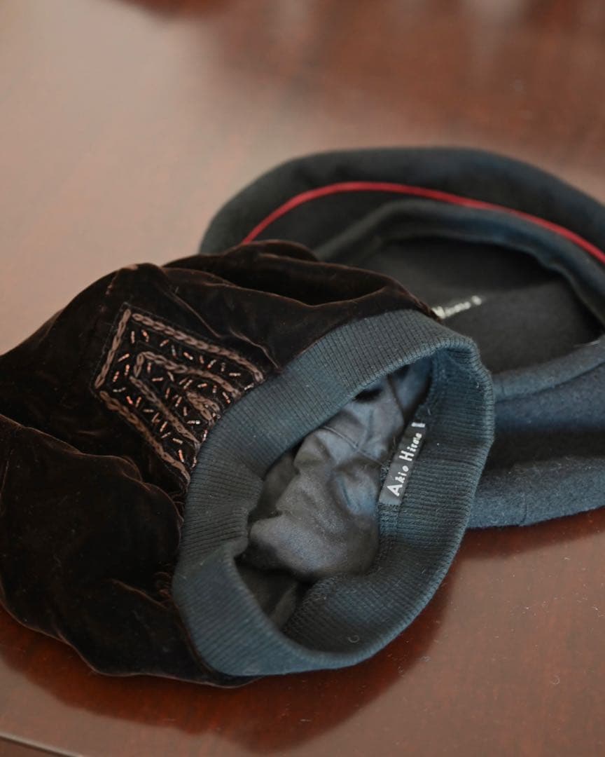 Akio Hirata 平田暁夫　ベレー帽　2点セット Akio Hirata 平田暁夫 ベレー帽 2点セット