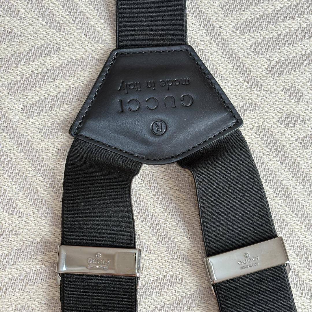 GUCCI グッチ Y型 サスペンダー イタリア製