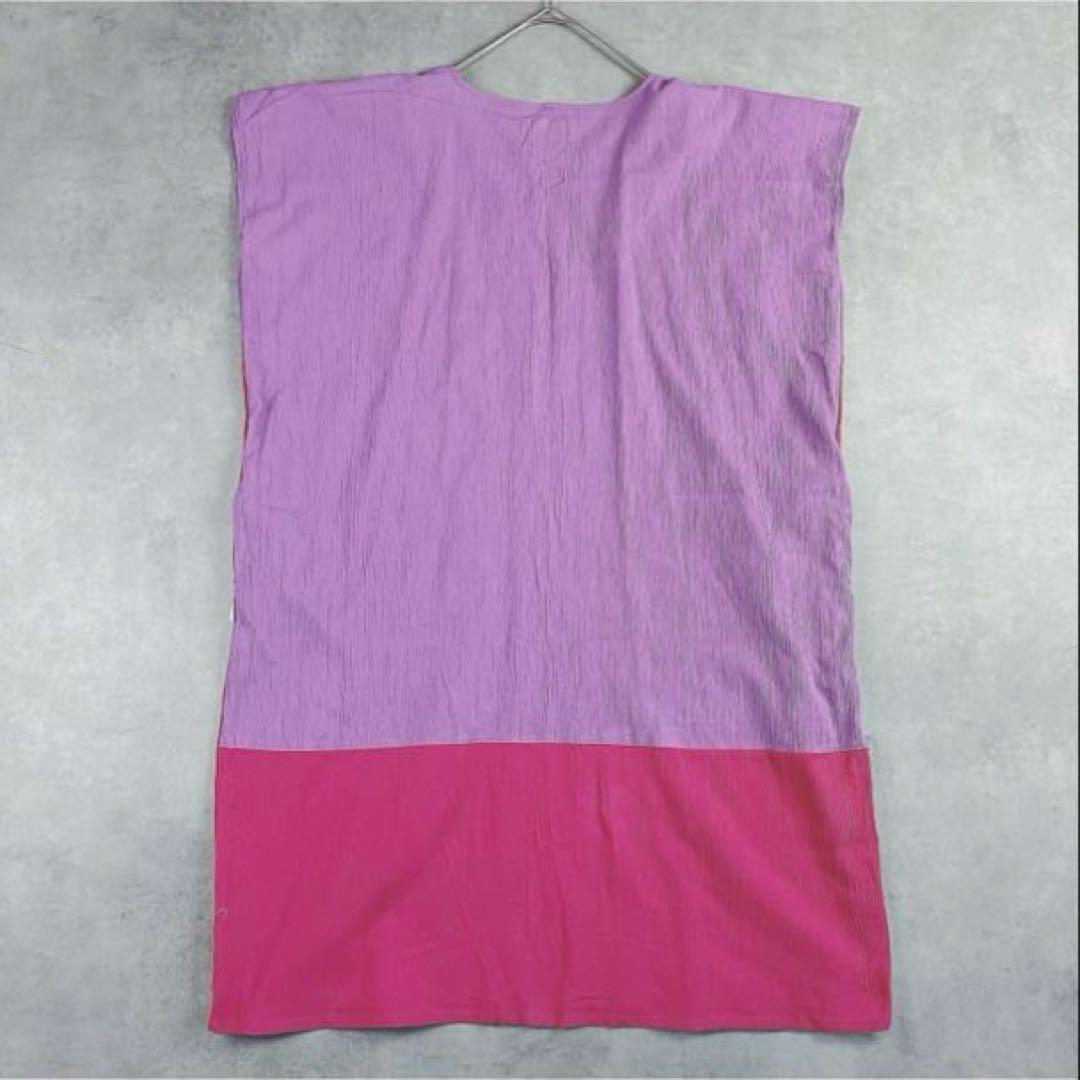 SOU・SOU ソウソウ 高島縮貫頭衣 ワンピース 長方形衣 日本製バイ