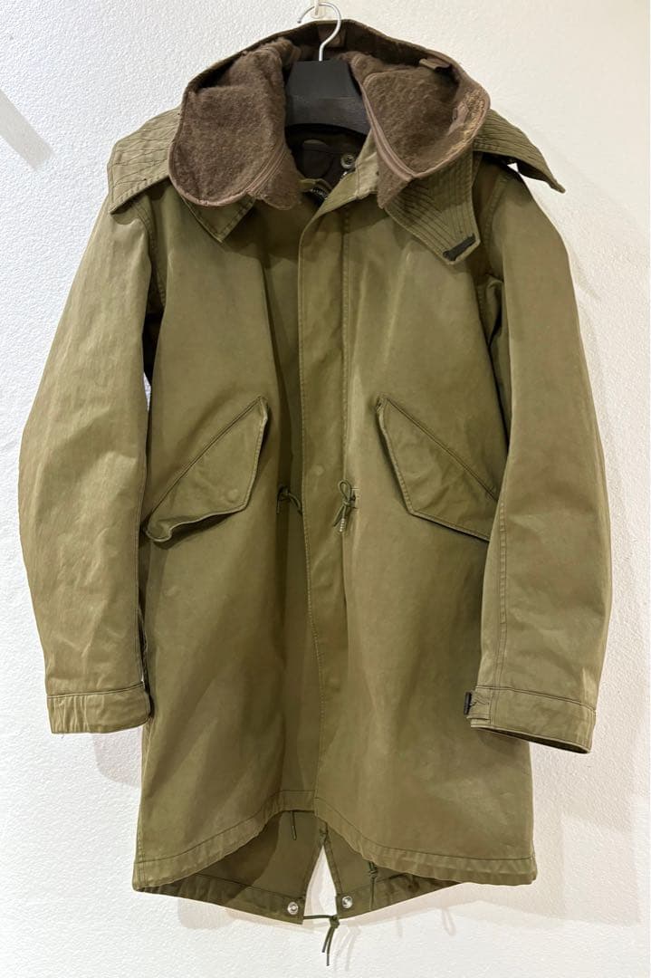 Ten c Parkaモッズコート インナーダウン、ウールフード付き　サイズ48 Ten c Parkaモッズコート インナーダウン、ウールフード付き サイズ48