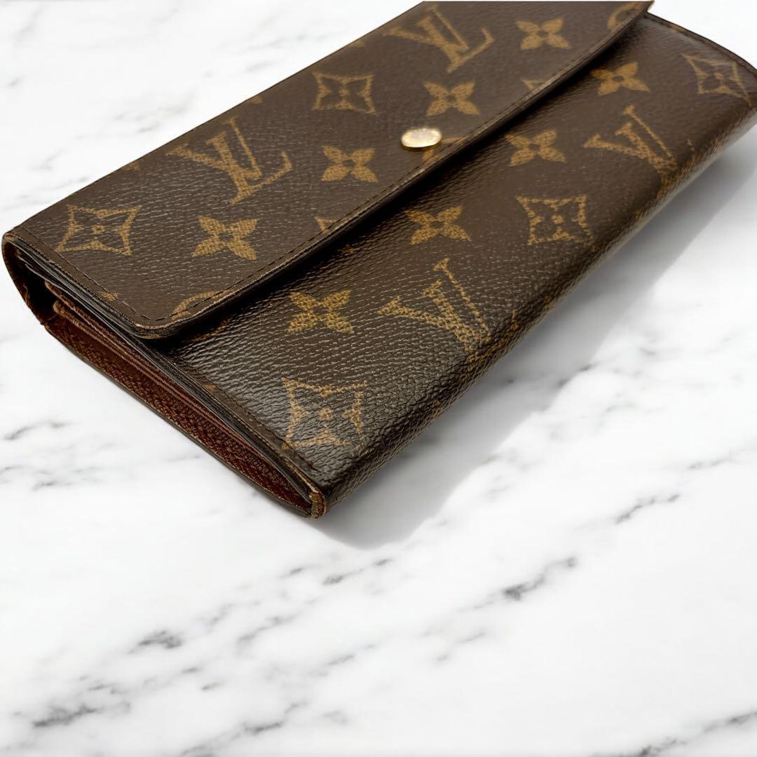 鑑定済】ルイヴィトン ポルトフォイユ サラ カード×10枚 モノグラム 長