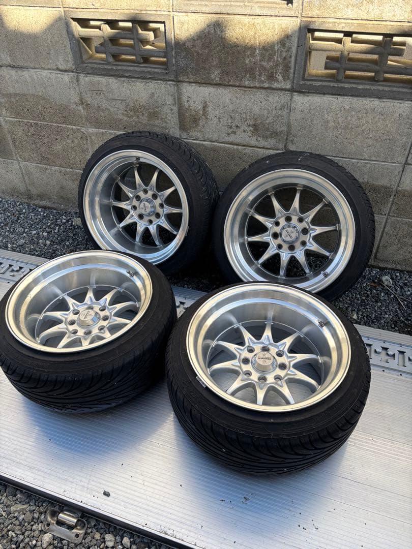 吉平　15インチ9J＋0 超引っ張り ロンシャン XR4 15インチ 9.5j トーヨー プロクセス T1R 205/45-15