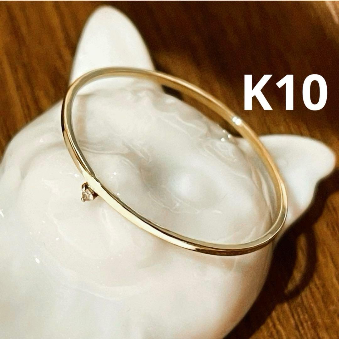 エテ K10 ダイヤモンド リング レイヤード] K10YG ダイヤモンド リング（リング）｜ete（エテ）の