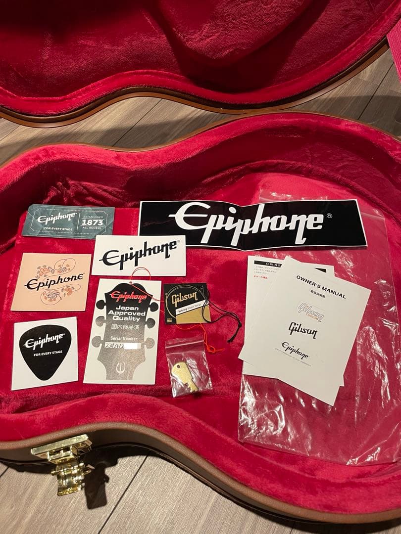 最終】Epiphone es-355 エピフォン セミアコ チェリーレッド - メルカリ