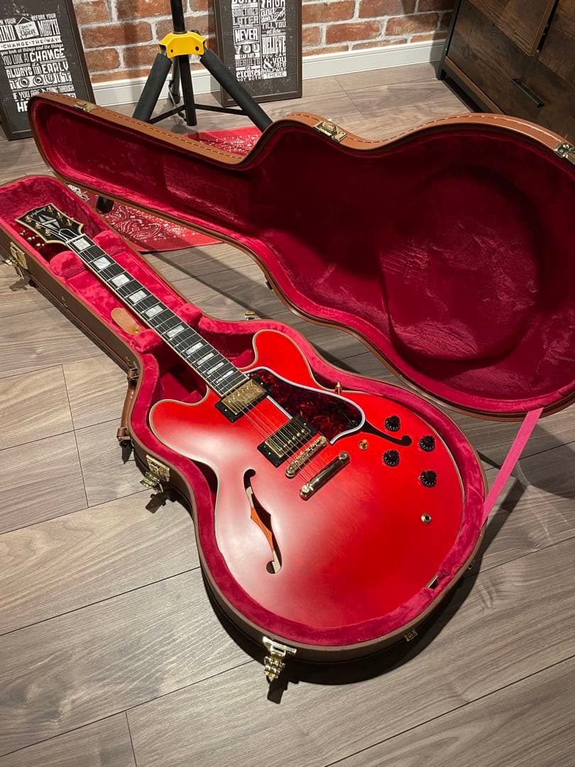 最終】Epiphone es-355 エピフォン セミアコ チェリーレッド - メルカリ