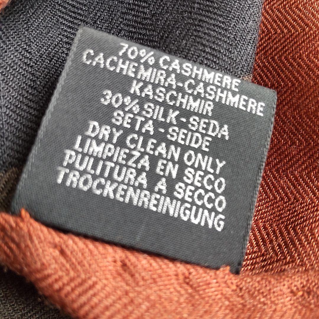 美品 21AW エルメス カシミヤ シルク Hパッサン 大判 ストール 男女