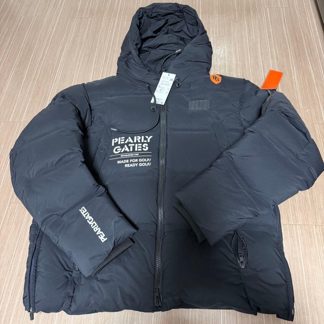 PEARLY GATES ダウンジャケット ブラック 中古・古着通販】PEARLY GATES (パーリーゲイツ) ダウンジャケット
