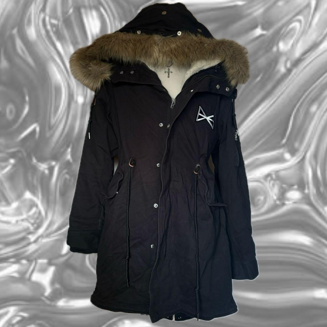 y2k 00s archive ギミック モッズコート 平成ギャル グランジ 黒