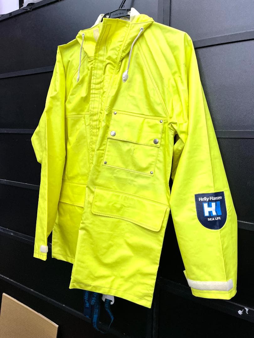【上下セット】ヘリーハンセン 防水セーリングウェア ネオンイエロー M-140 hh12301_01.jpg