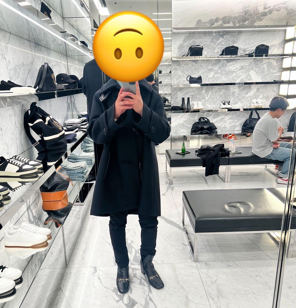 最終値下げ品SAINT LAURENT 受注会限定ブラック ダッフルコート SAINT LAURENT サンローラン ダッフルコート ブラック メンズ 649133