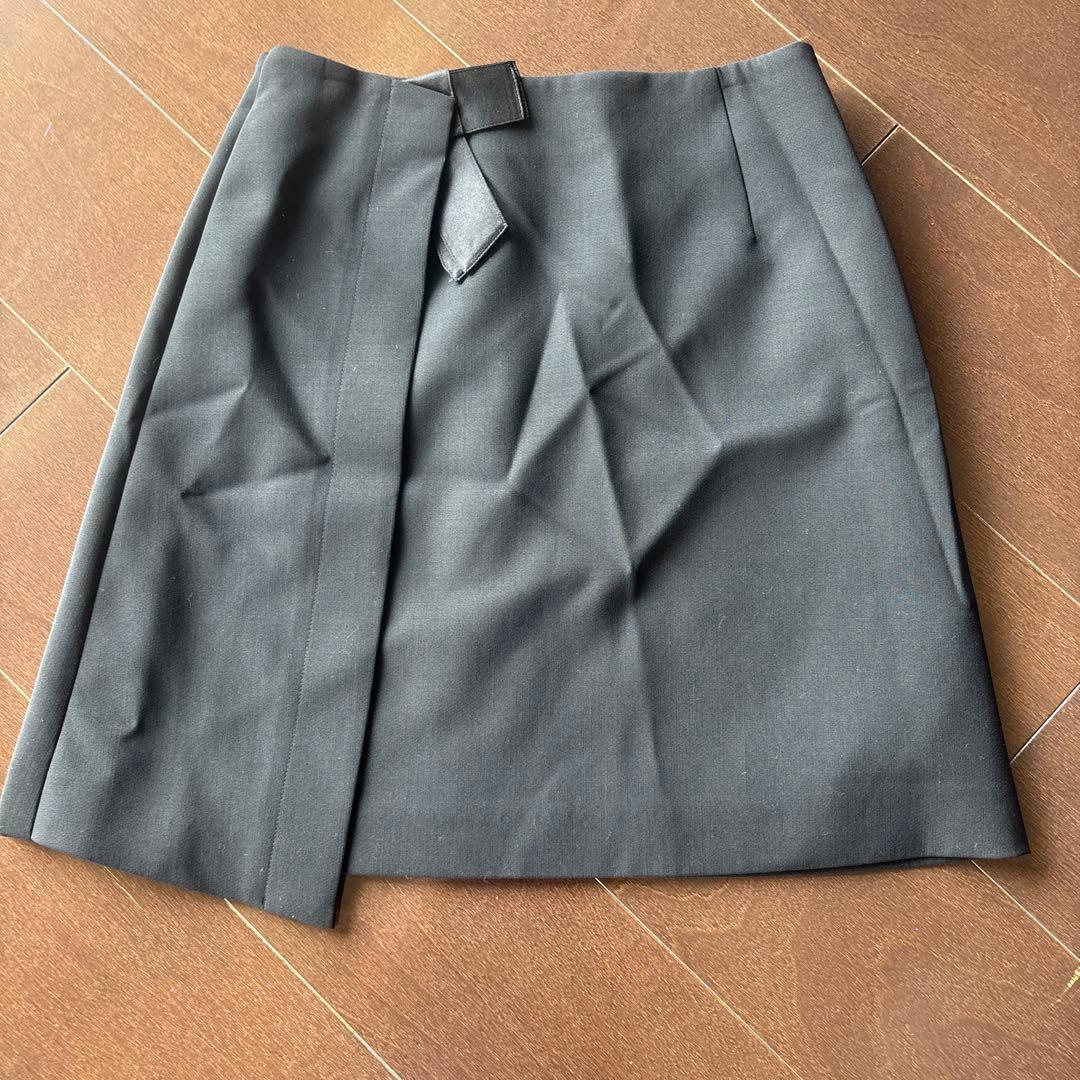 美品！フォクシー　ウール膝丈リボンデザインスカート ブラック 楽天市場】フォクシー スカートの通販