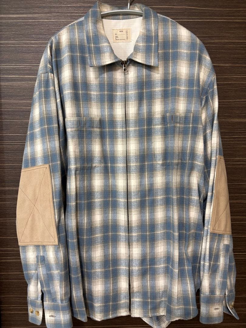 PABLO VINCI　Ombre check zip shirt Mサイズ 中古・古着通販】PABLO VINCI (パブロビンチ) Ombre check zip shirt