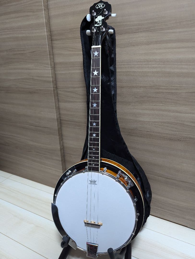 ほぼ未使用 SX BJ454VS テナーバンジョー ケース付き ほぼ未使用 SX BJ454VS テナーバンジョー ケース付き