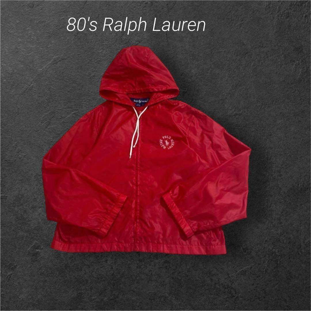 USインポート80s 香港製 ラルフローレン 三角タグ ナイロンジャケット