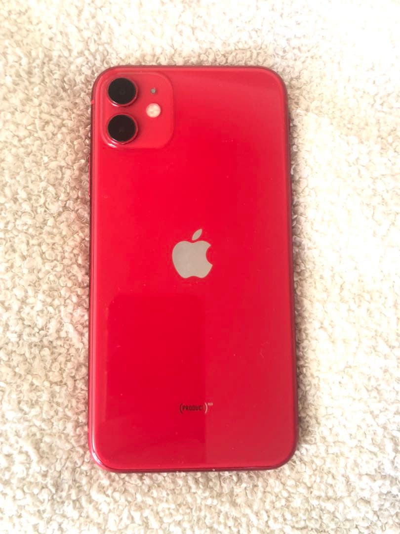 iPhone 11 レッド 128GB 本体のみ Apple iPhone 11 Fully Unlocked 128GB - Red - Good Condition - US