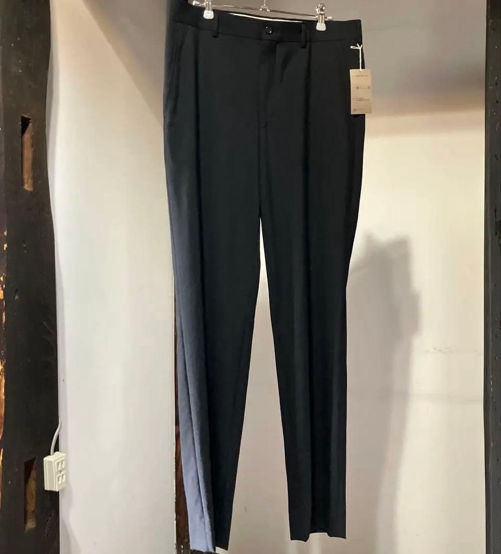 試着のみ　24SS コムデギャルソンオムプリュス スリムテーパードパンツ 黒 L 試着のみ 24SS コムデギャルソンオムプリュス スリムテーパードパンツ