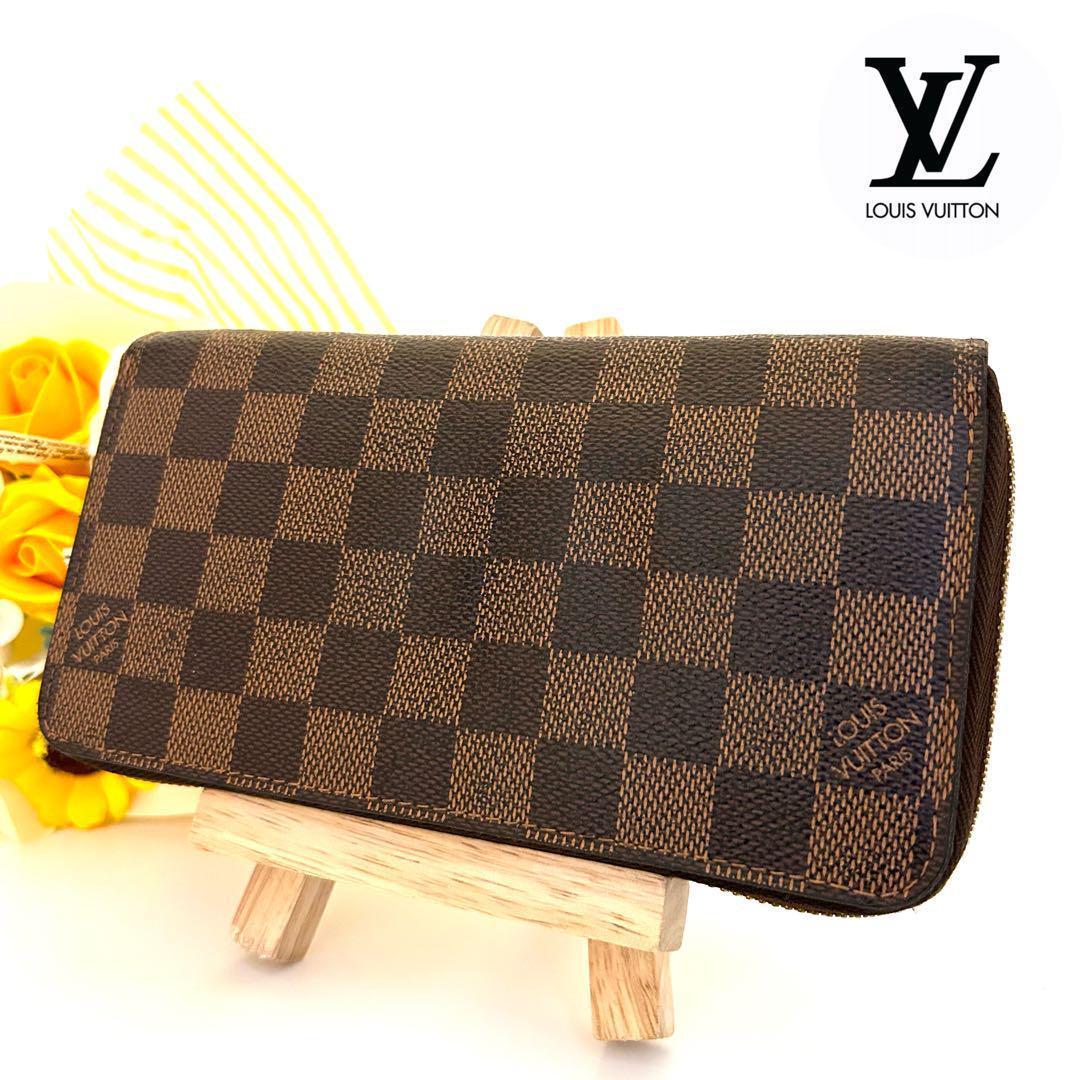 美品】ルイヴィトン ダミエ ジッピーウォレット ラウンドファスナー 長財布