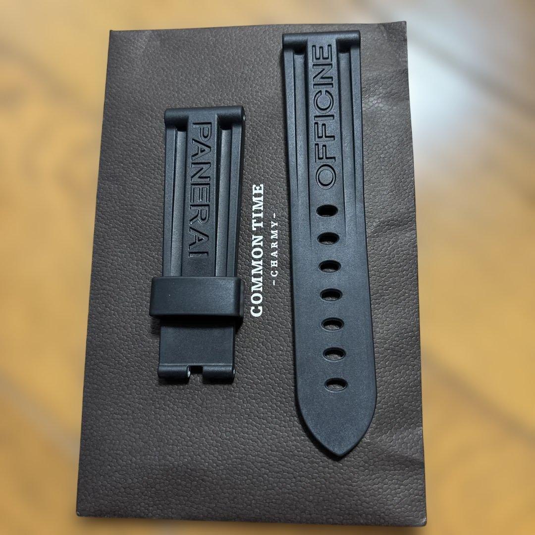 [純正品]PANERAI OFFICINE ラバーベルト ブラック パネライ 替えベルト ラバー ブラック 純正 ルミノール/ラジオミール