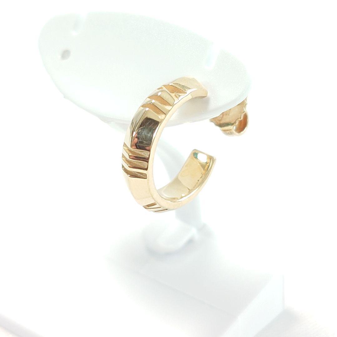 【磨き済み】ティファニー アトラス X フープ ピアス 片耳用 6593 ティファニー ピアス K18YG アトラスX フープピアス : たかみ質店