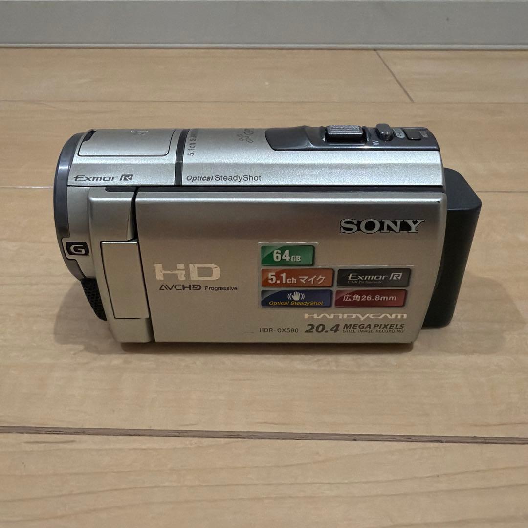 Sony HDR-CX590 ビデオカメラ 本体 Amazon | SONY HDビデオカメラ Handycam HDR-CX590V シャンパン