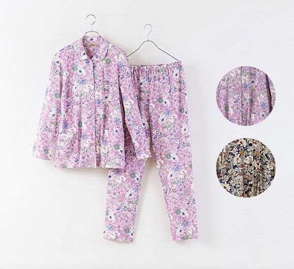 LIBERTY] スムースプリント 花柄 Gabrysia レディス 上下セット