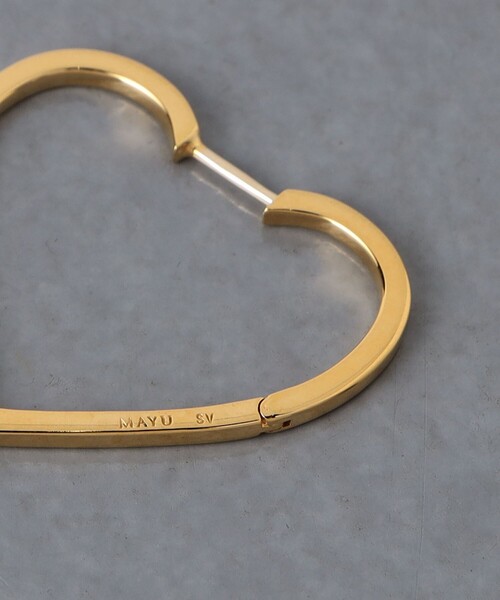 MAYU＞ ハート フープ 片耳ピアス（ピアス（片耳用））｜MAYU（マユ