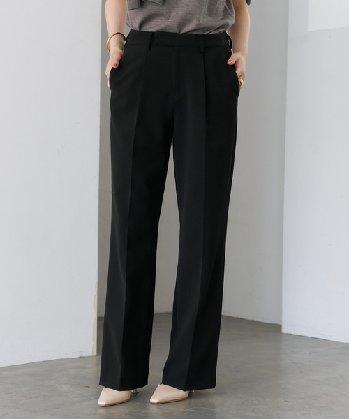 ダブルクロス ストレッチパンツ（スラックス）｜VERMEIL par iena