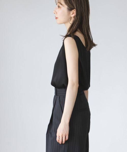 セール】ルナサテンデコルテ2WAYトップス（タンクトップ）｜NOBLE