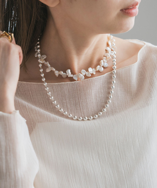 MIHOKO SAKAI/ミホコサカイ ケシLパールネックレス34cm（ネックレス