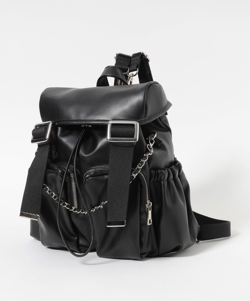 HEREIAM】Y2Kムード！Weeミニリュック(フェイクレザー)（バックパック