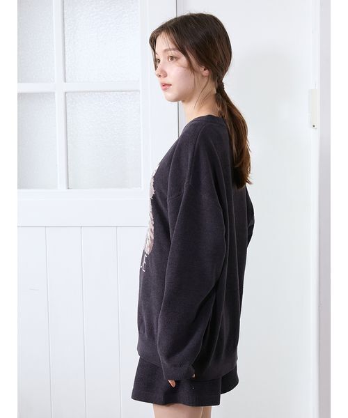 セール】ツインズキャットジャガードプルオーバー（ルームウェア