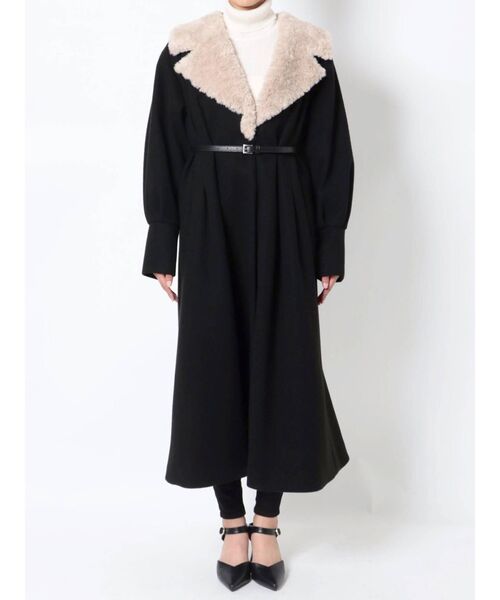 YUKKOコラボ】ボアカラータックロングコート（その他アウター）｜MURUA