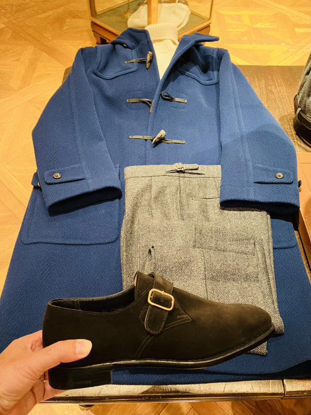 INVERTERE × BEAMS F / 別注 ヘリンボーン ダッフルコートのご紹介②