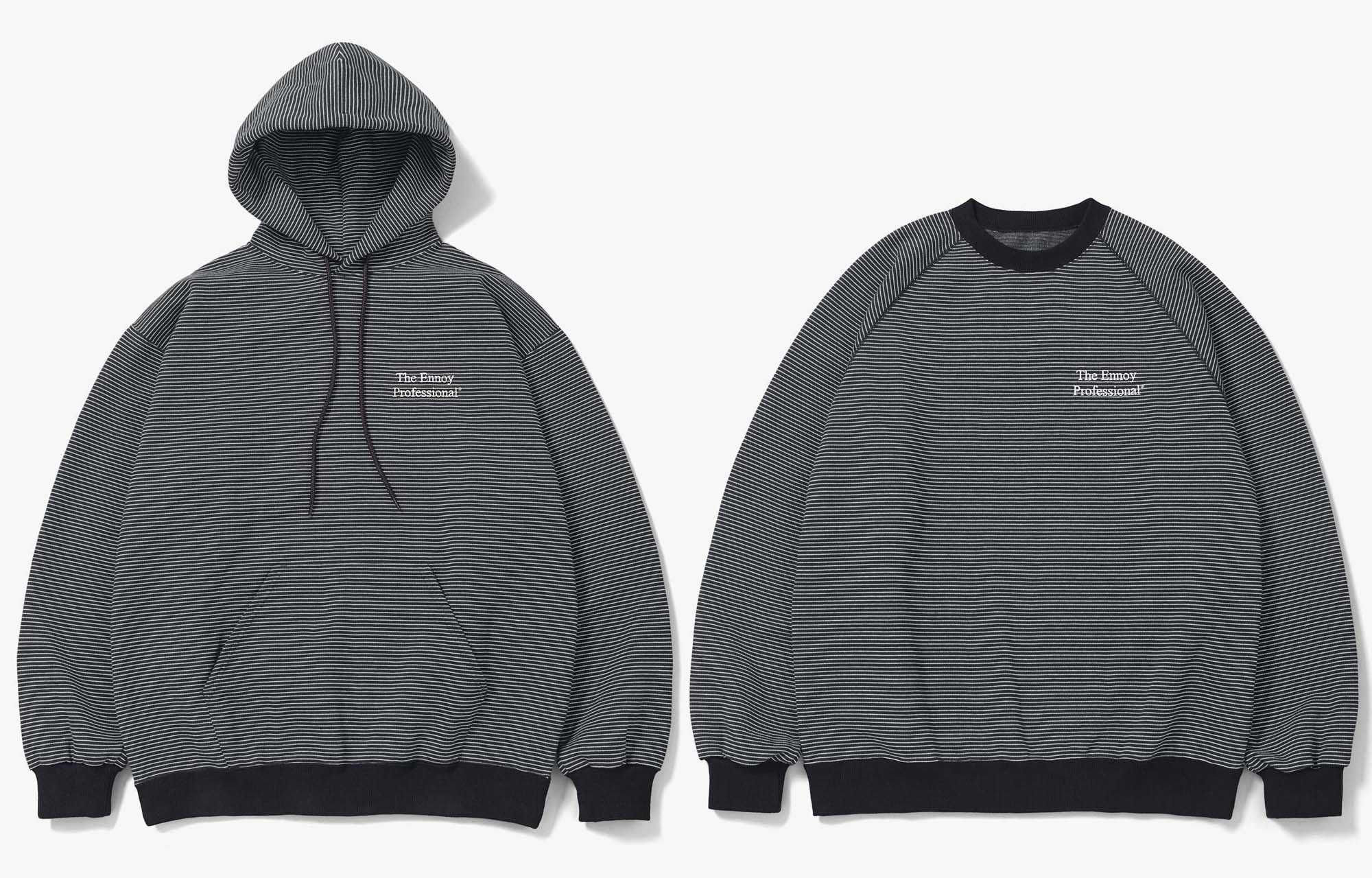 ENNOY BORDER HOODIE SWEAT XLサイズ