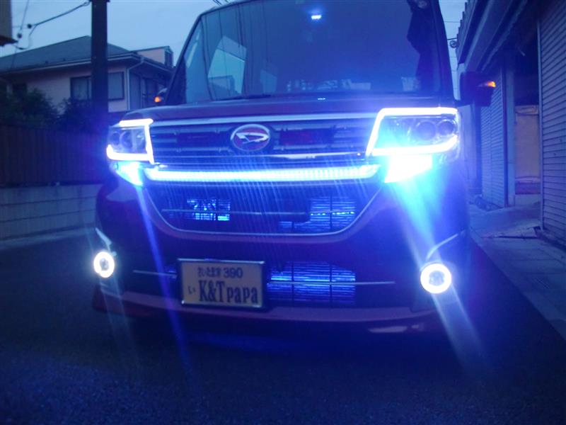 フロントグリル内 ブルー化（ダイハツ タントカスタム・LA600/610S）by