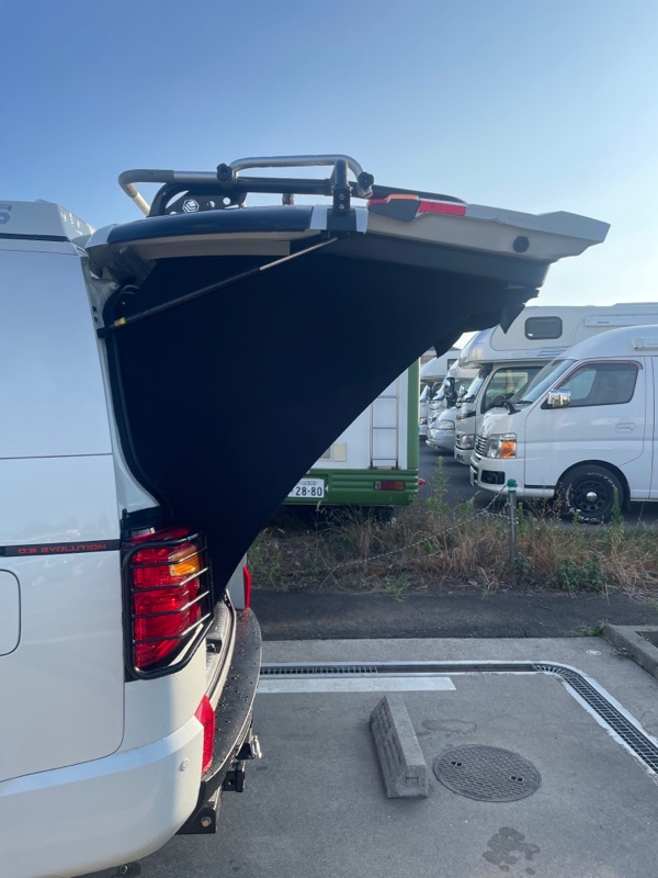 手直ししました。アイズブロッカー（三菱 デリカD:5・CV系