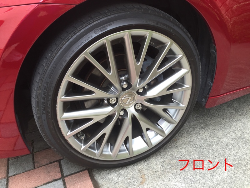 レクサス純正 フロント:225/40R18 リア:255/35R18 タイヤ&アルミ