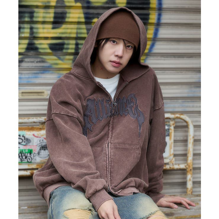 グラフィックZIPパーカー[品番：WG010097540]｜WEGO【MEN】（ウィゴー