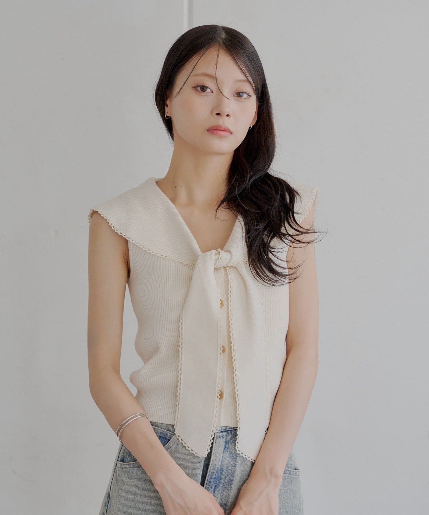 SALON by Chico/4色展開】セーラーノースリベスト | Chico(チコ