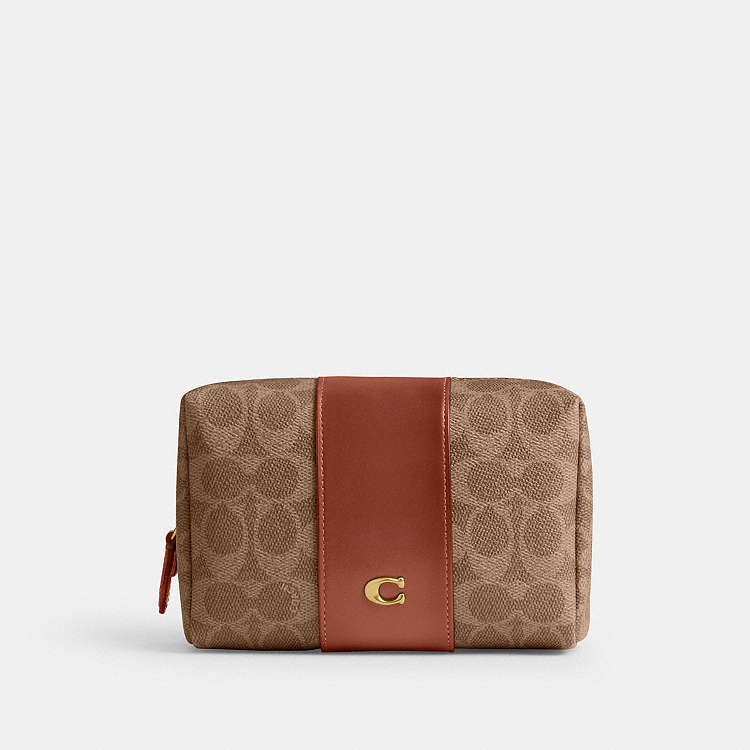 COACH® | Essential Cosmetic Pouch In Signature Canvas
