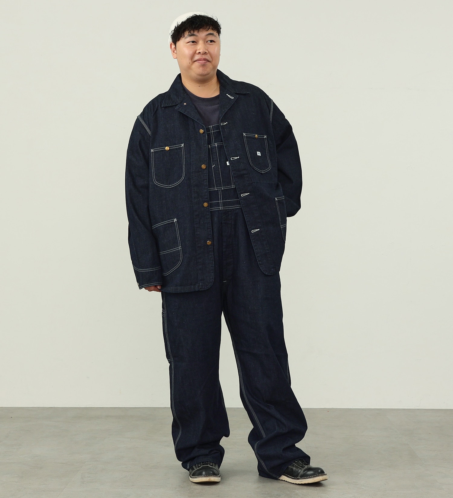 試着対象】【大きいサイズ】DUNGAREES ロコジャケット／カバーオール