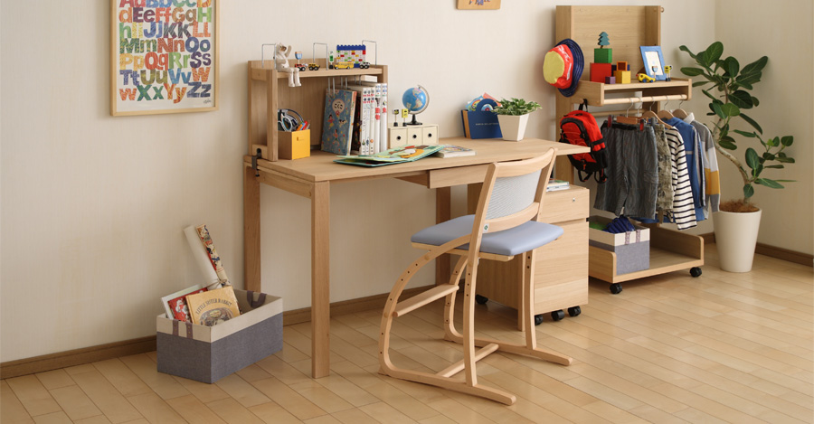 1/3 カリモク家具 学習机本体 (机本体、本棚、ワゴンセットで販売希望