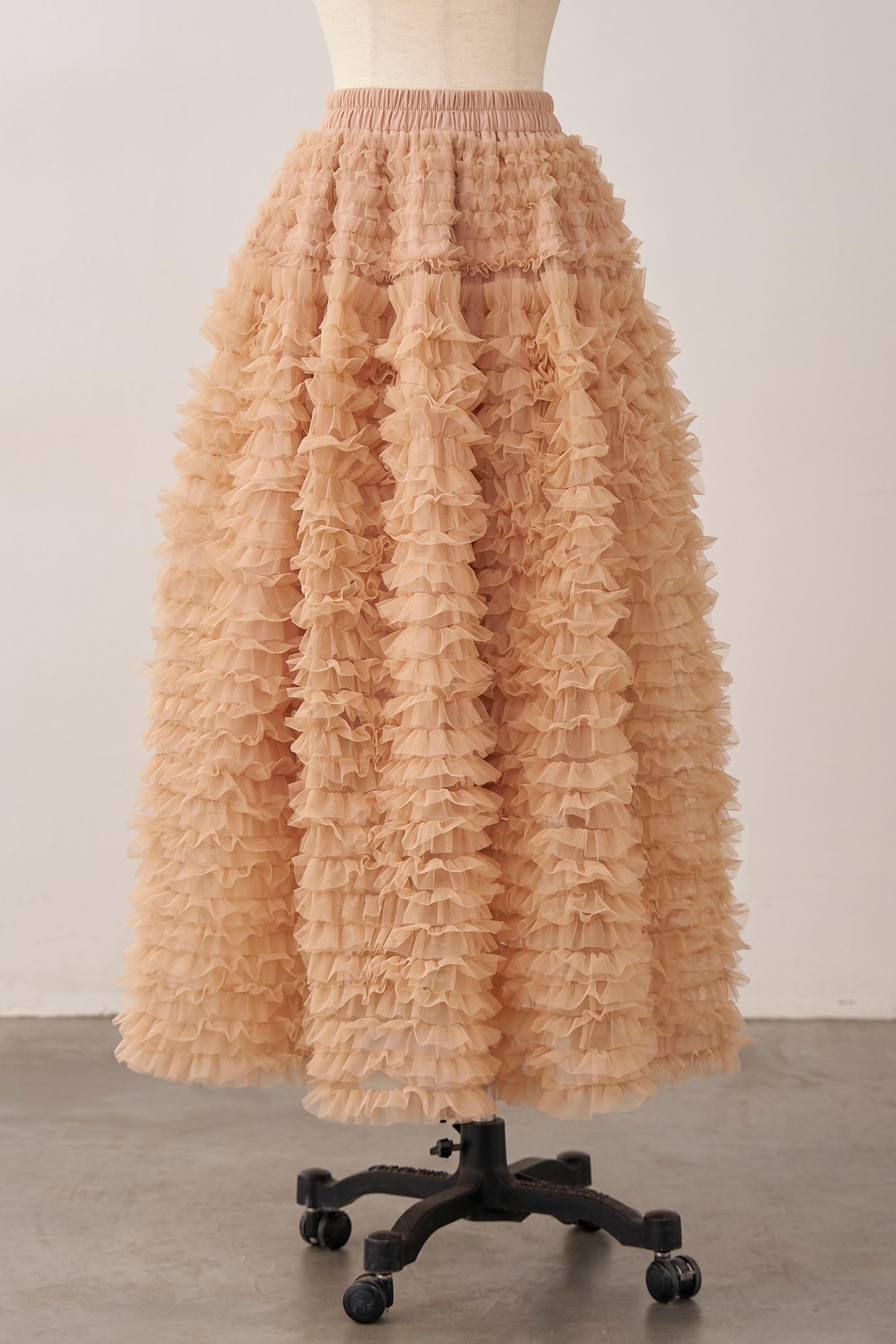 予約]ホイップチュールティアードスカート – Frene