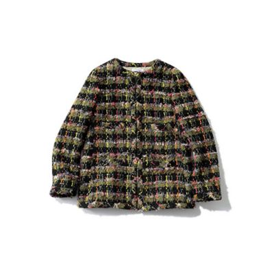 MADISONBLUE(マディソンブルー)のNO COLLAR JK TWEED CHECK通販